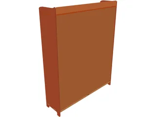 Mission Style Bookcase 3D Model