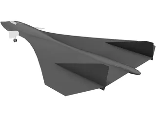 Aurora Spy Plane 3D Model