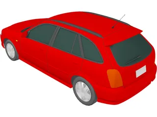 Mazda Familia S-Wagon (1999) 3D Model