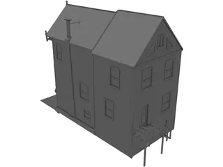 House Urban Victorian 3D Model