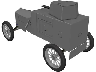 Ford Armored Car 3D Model