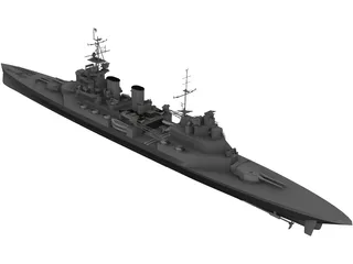 Renown Battlecruiser 3D Model