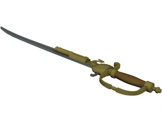 Flinlock Cutlass 3D Model