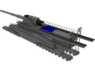 Dora Railgun 3D Model