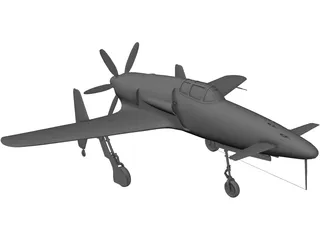 Kyushu J7W Shinden 3D Model