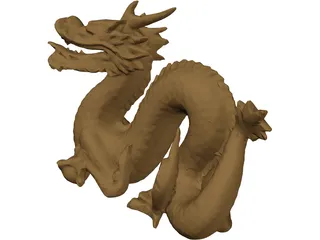 Golden Dragon 3D Model