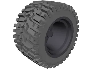 Micky Tompson Baja Claw Tyre 3D Model