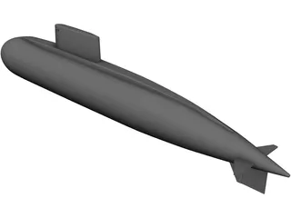 Kilo Russia Submarine 3D Model