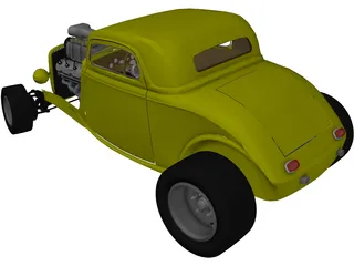 Ford Hotrod Coupe (1932) 3D Model