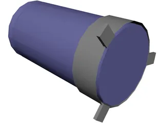 High Voltage Capacitor 3D Model