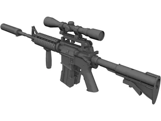 M4A1 Carbine 3D Model