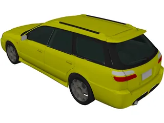 Subaru Legacy Wagon (2001) 3D Model