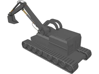 Excavator Digger 3D Model