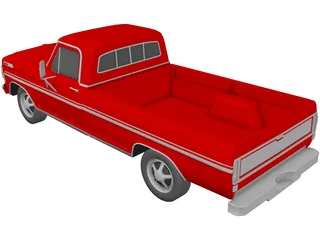 Ford Pickup (1971) 3D Model