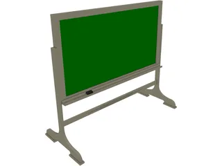 Chalkboard Free-Standing 3D Model