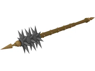 Spiked Mace 3D Model