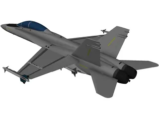 F-18A Hornet 3D Model