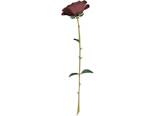 Red Rose 3D Model