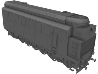 Lomonosov Train 3D Model