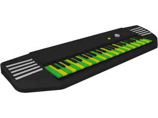 Electronic Keyboard 3D Model