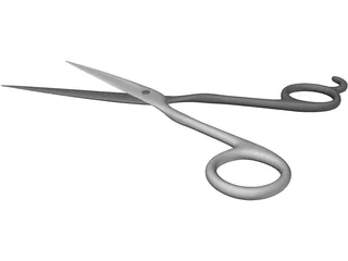 Haircut Scissors 3D Model