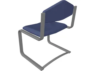 Waiting Room Chair 3D Model