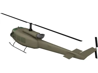 Bell UH-1 Iroquois 3D Model