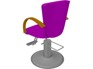 Takara Belmont Liu Hair Styling Chair 3D Model