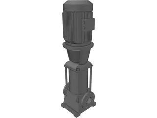 Grundfos Pump 3D Model