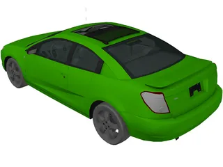 Saturn Ion Quad Coupe (2004) 3D Model