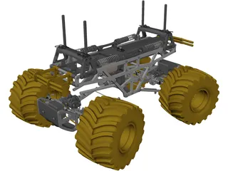 Tamiya TXT-1 RC 1/10 Monster Truck 3D Model