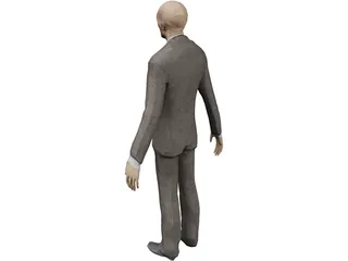 Slenderman Creature 3D Model