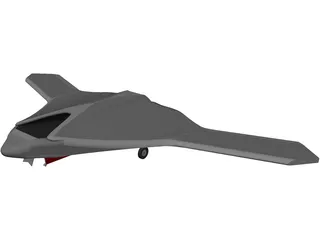 X-47B Unmanned Drone 3D Model