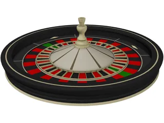 Roulette Wheel 3D Model