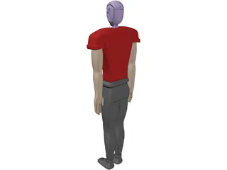Cartoon Man 3D Model