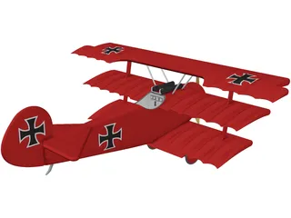 Triplane German 3D Model