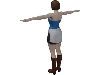 Jill Resident Evil 3 3D Model