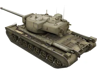 US T29 Tank 3D Model