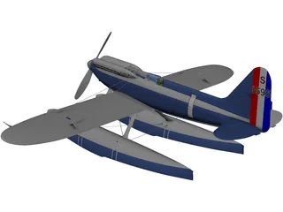 Supermarine S.6B 3D Model