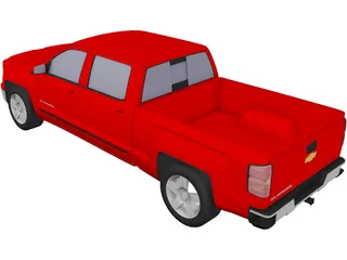 Chevrolet Silverado Crew Cab (2014) 3D Model