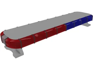 Whelen Edge Police Lightbar 3D Model