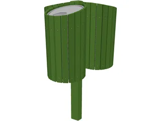 Recycle Bin 3D Model