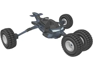 Future Buggy Vehicle 3D Model