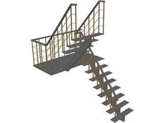 Stair 3D Model