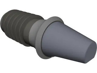 Dental Implant with Abutement 3D Model