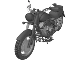 Yamaha XV1600A 3D Model