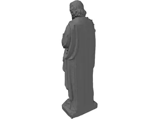 St. Joseph Statue 3D Model