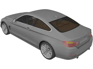 BMW 435i 4-series F32 Coupe (2014) 3D Model