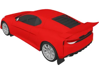 Rally Car Prototype 3D Model