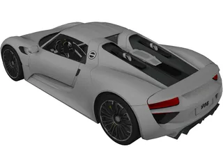 Porsche 918 Spyder (2015) 3D Model